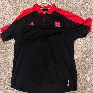 Men's Nebraska Huskers Adidas XXL Polo